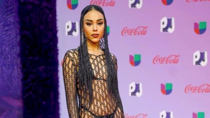 Danna Paola en la alfombra roja de la 20a edición de Premios Juventud (Univision) desde el histórico Coliseo de Puerto Rico José Miguel Agrelot/San Juan, PR, 20 de julio 2023.