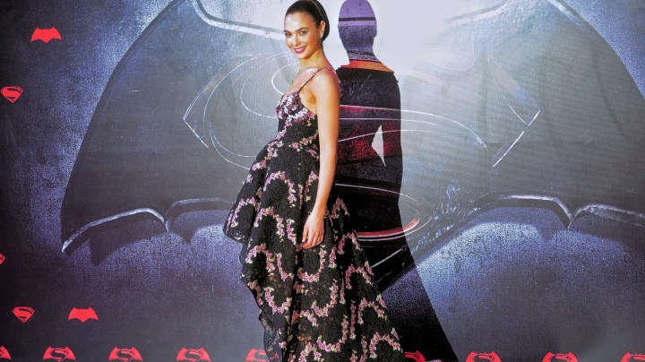 Gal Gadot cuando visitó la capital azteca para promover el estreno de "Batman VS Superman", en el que encarnan a los tres superhéroes Superman, Wonder Woman y Batman/México, 19 de marzo 2016.