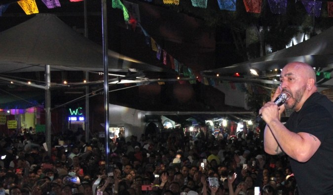 Lupillo Rivera ofrece un concierto totalmente gratuito en Plaza Garibaldi como parte de los festejos por el Día de Muertos/México, 30 de octubre 2022.