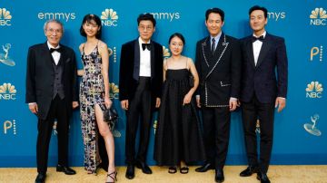 Yeong-su llega a la 74ª edición de los premios Primetime Emmy el lunes 2 de septiembre. 12 de diciembre de 2022 en el Microsoft Theatre de Los Ángeles.