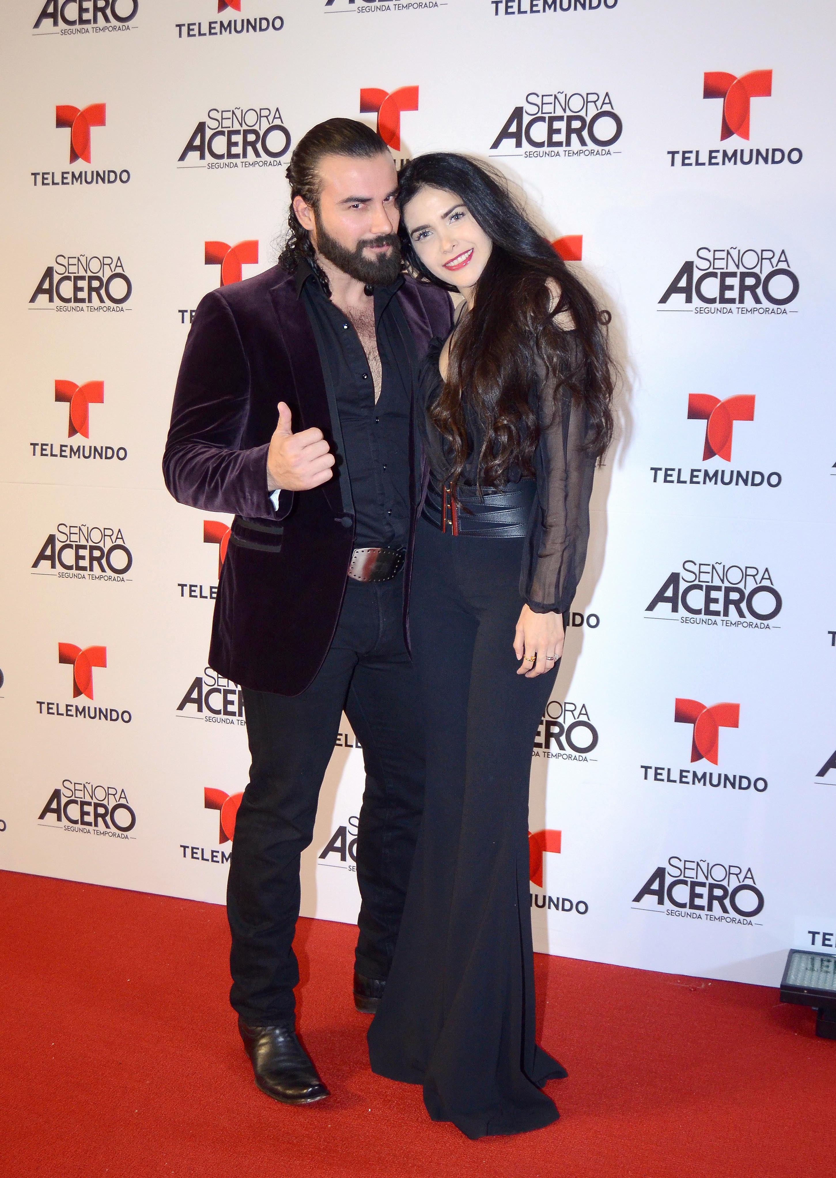 José Luis Resendez e Ivette Durán en la fiesta del estreno del primer capítulo de la telenovela "Señora Acero 2" (Telemundo)/México, 22 de septiembre 2015.