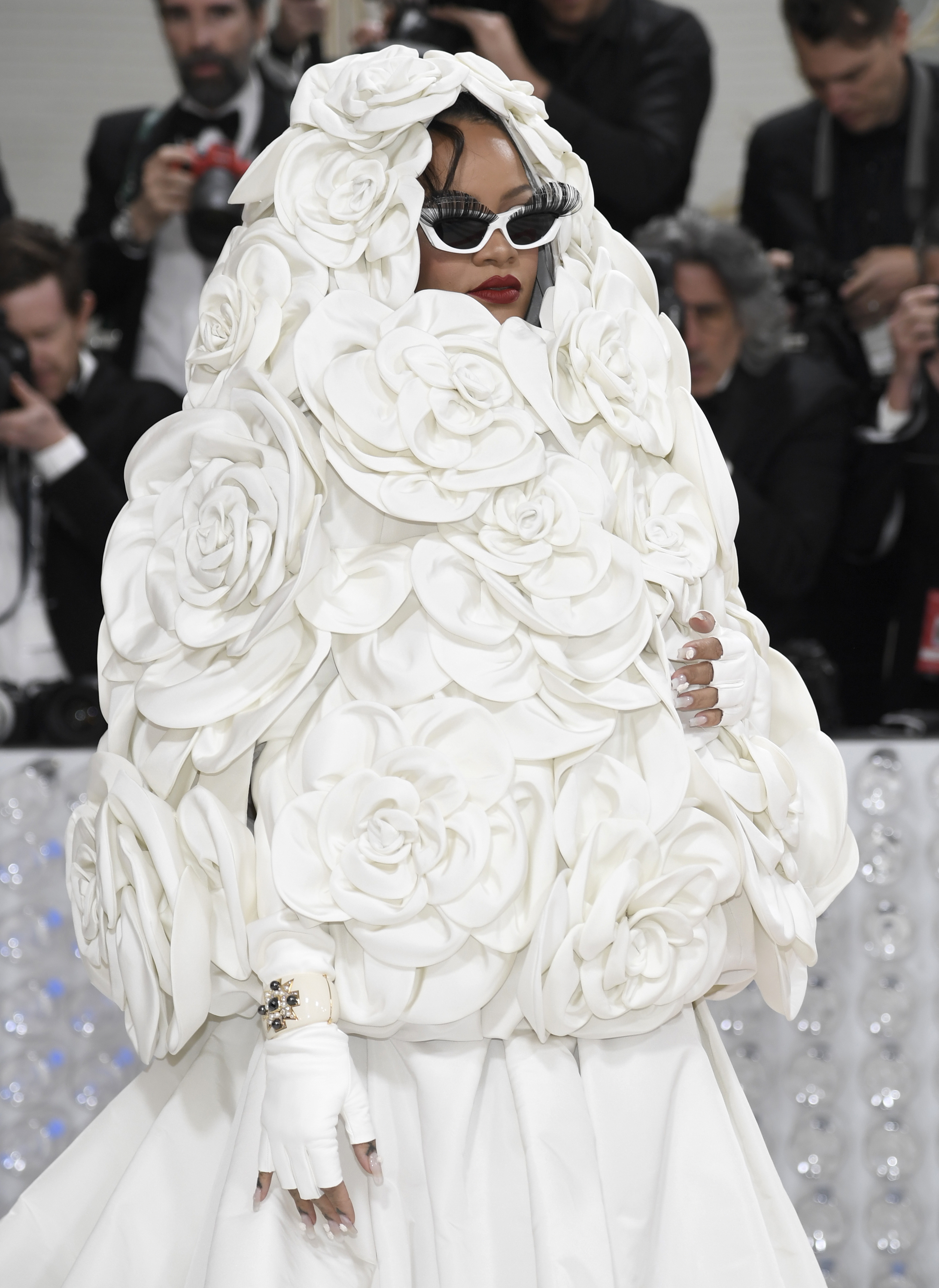 Rihanna en la MET Gala 2023.