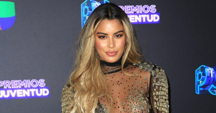 Ariadna Gutiérrez en la alfombra de Premios Juventud 2019/Miami, 18 de julio 2019.