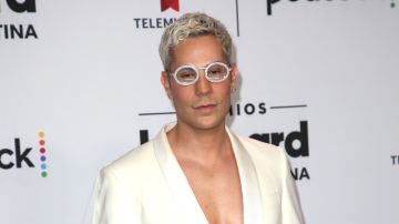 Christian Chávez en la alfombra de los Premios Billboard de la Música Latina/Miami, 5 de octubre del 2023.