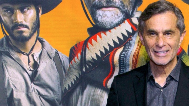 Emiliano Zurita y su papá, Humberto Zurita, en la alfombra roja de la premier de la serie "La Cabeza De Joaquín Murrieta", que estrena el próximo 17 de febrero por Prime Video/México, 13 de febrero 2023.