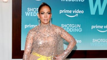 Jennifer Lopez en el estreno previo de su película "Shotgun Wedding" (Priime Video), que protagonizó con Josh Duhamel/Los Angeles, 18 de enero 2023.