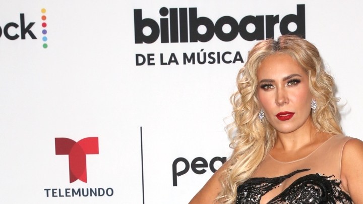 Jimena Gallego en la alfombra de los Premios Billboard de la Música Latina/Miami, 5 de octubre del 2023.