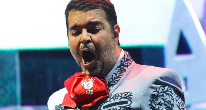 Pablo Montero en concierto en el Zócalo para celebrar las fiestas de Navidad/México, 22 de diciembre 2023.