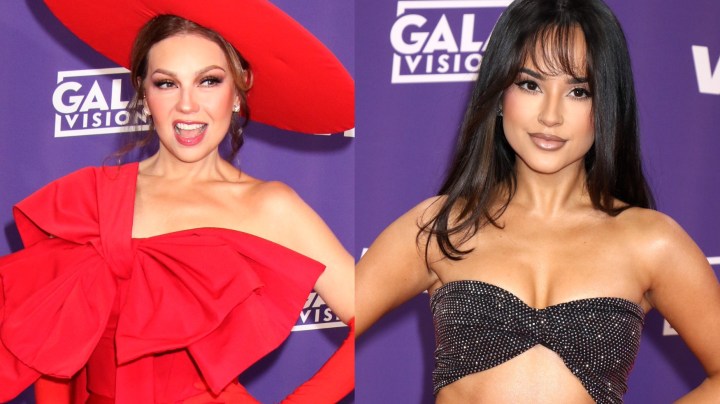 Thalía y Becky G fueron dos de las conductoras que animaron los Latin AMAs 2024.