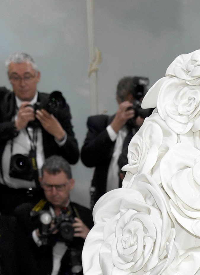 Rihanna y A$AP Rocky en la MET Gala 2023.