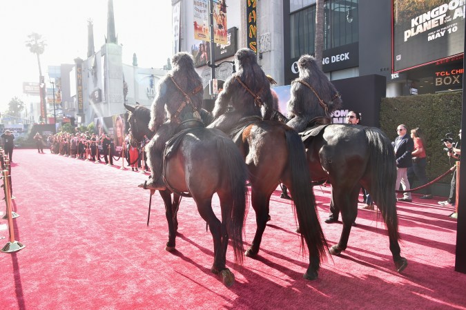 Ambiente en el estreno de ‘El reino del planeta de los simios’ el jueves 2 de mayo de 2024 en Los Ángeles, California.