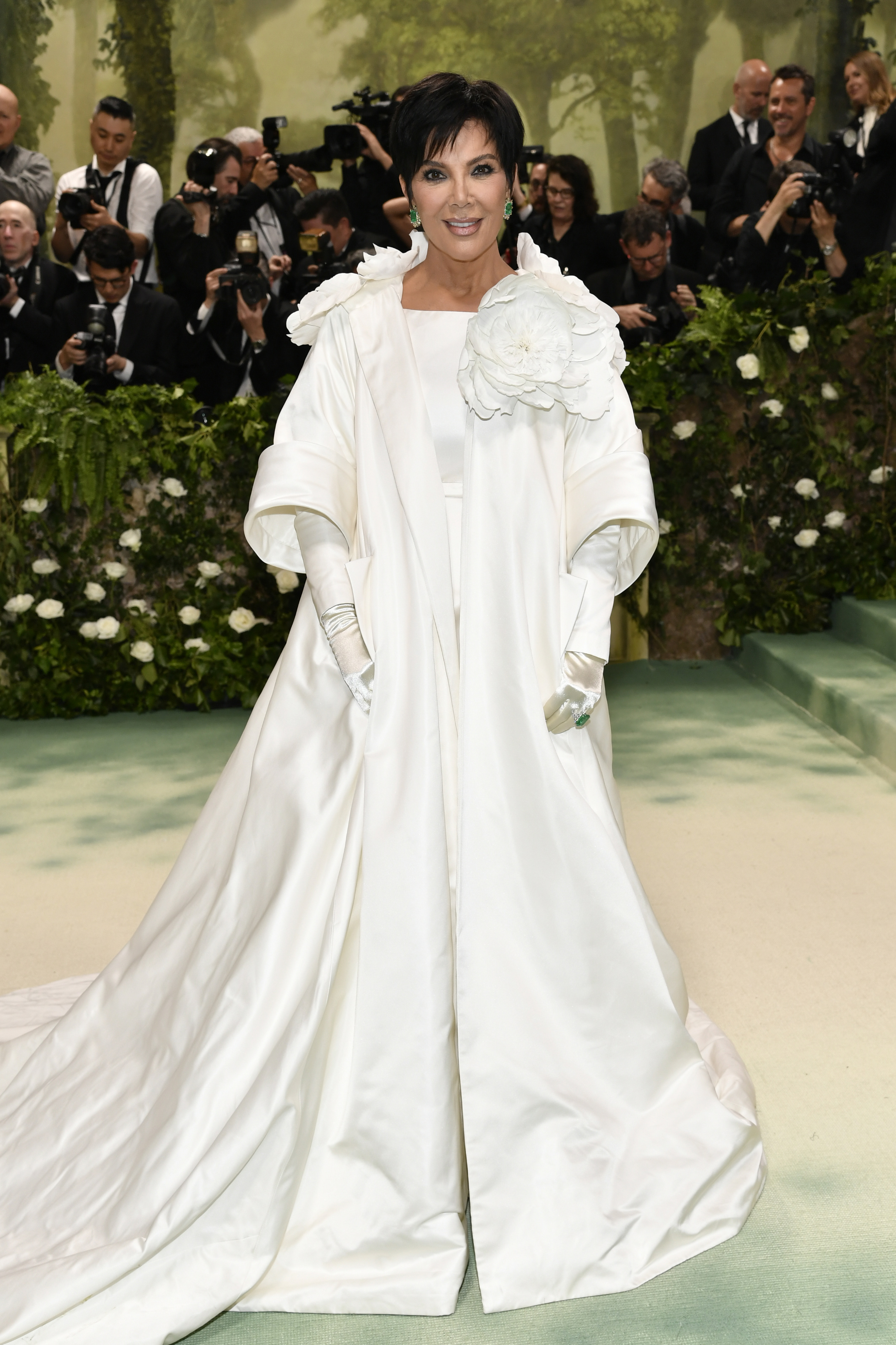 Kris Jenner en la alfombra roja de la MET Gala 2024.