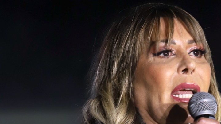 Alejandra Guzmán en el anuncio de uno de sus conciertos en la Arena Ciudad de México/México, 17 de marzo 2022.