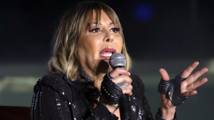 Alejandra Guzmán en el anuncio de uno de sus conciertos en la Arena Ciudad de México/México, 17 de marzo 2022.