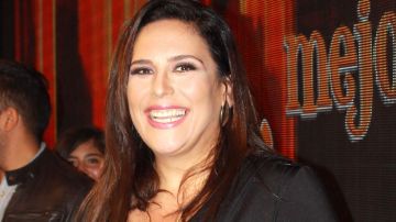 Angélica Vale en la presentación de la telenovela "Y Mañana Será Otro Día"/México, 11 de abril 2018.