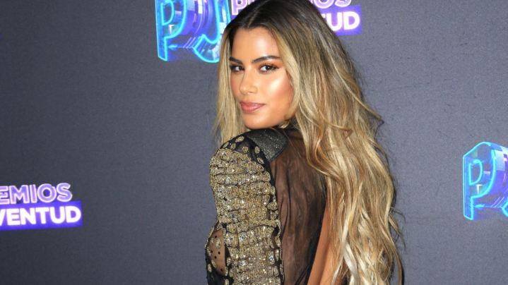 Ariadna Gutiérrez en la alfombra de Premios Juventud 2019/Miami, 18 de julio 2019.