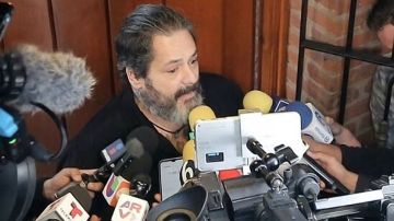 Pato Levy en el funeral de su madre el 29 de junio de 2023.