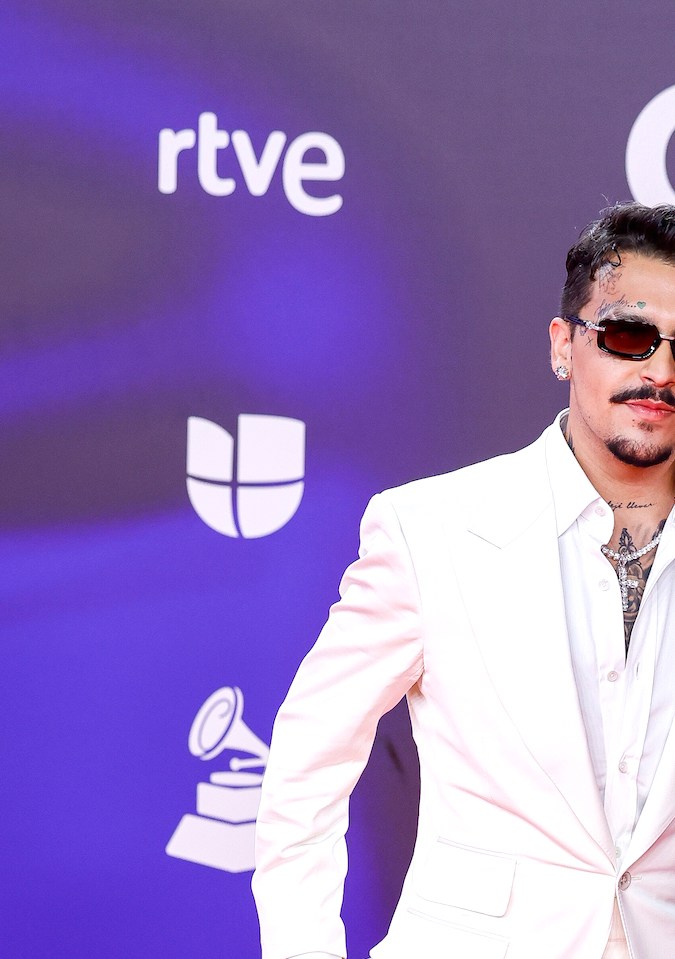 Christian Nodal y Cazzu en la alfombra de la entrega 24 de los Latin Grammy 2023, que premia lo mejor de la industria musical hispanoamericana/Sevilla, España, 16 de noviembre 2023.