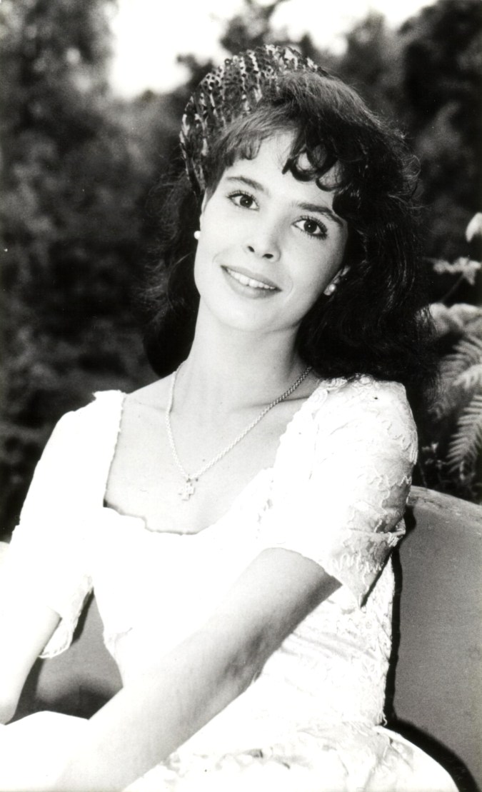 Mariana Levy a los 20 años de edad, durante su participacion en la telenovela "Martín Garatuza". México, 1986.