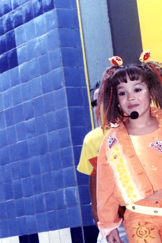 Danna Paola en el musical de la telenovela ‘María Belén’, que protagonizó a la edad de 6 años. México, 2001.