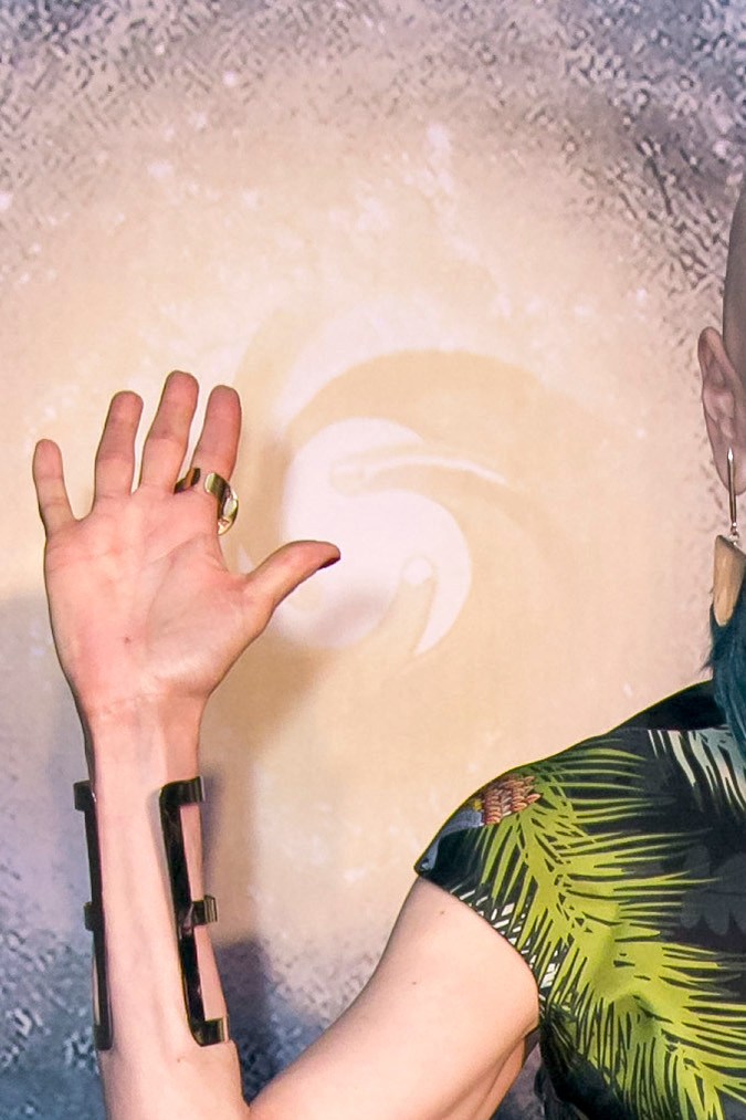 Edith González reaparece sin pelo en la alfombra de los Premios Luminus en abril de 2017.