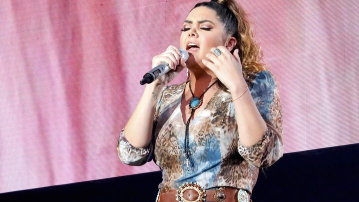 Yuridia ofreción un concierto en en el Domo Care en Nuevo León.