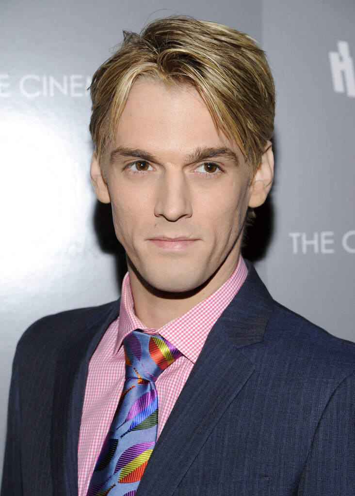 El cantante Aaron Carter en una proyección especial de "Haywire" organizada por la Cinema Society en el Landmark Sunshine Cinema el miércoles 18 de enero de 2012 en Nueva York.