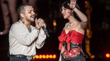 Christian Nodal cantó ante foro lleno en el escenario del Foro Sol de la capital mexicana, donde tuvo como invitada a Ángela Aguilar/México, 28 de Mayo 2023.