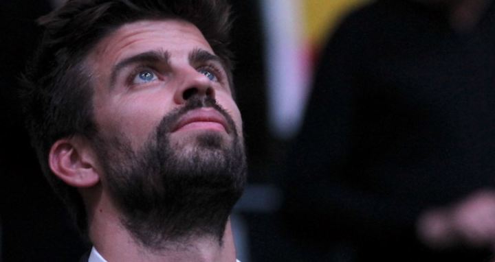 Gerard Piqué en la final de la Copa Davis entre España y Canadá/Madrid, 24 de noviembre 2019.