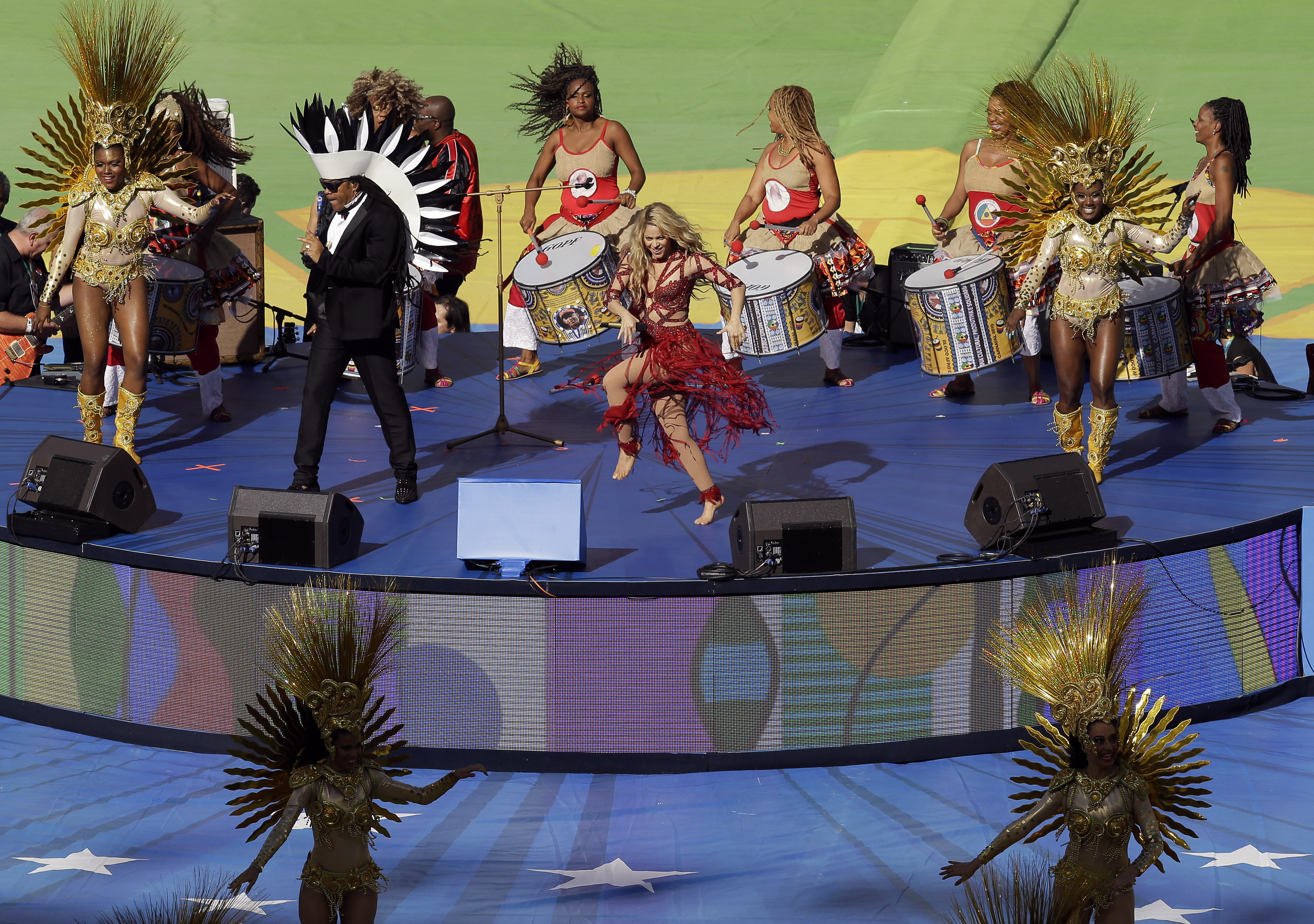 Shakira en el Mundial Sudáfrica 2014.