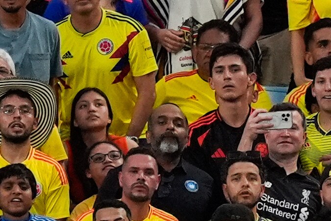 Fanaticada de las selecciones de fútbol de Argentina y Colombia en la Copa América 2024.