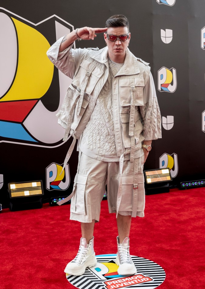 Marko Pérez en la alfombra roja de los Premios Juventud.