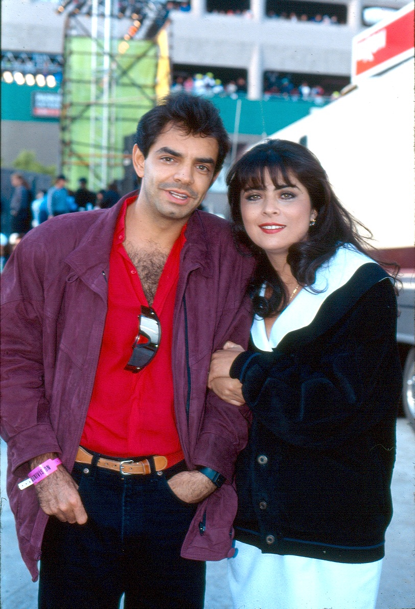 Victoria Ruffo y Eugenio Derbez juntos en 1993.