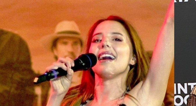 Majo Aguilar no quiso hablar de la boda de Ángela Aguilar.