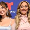 Myrka Dellanos y Verónica Bastos discuten en 'La mesa caliente'.