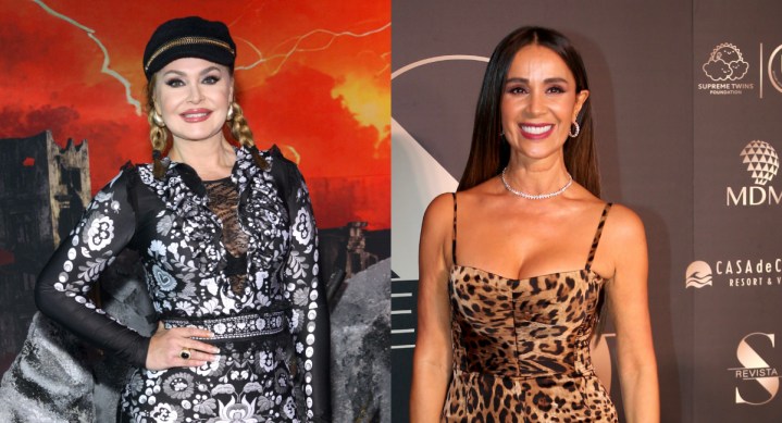 Así fue el reencuentro entre Gaby Spanic y Catherine Siachoque en 'Secretos de villanas'.