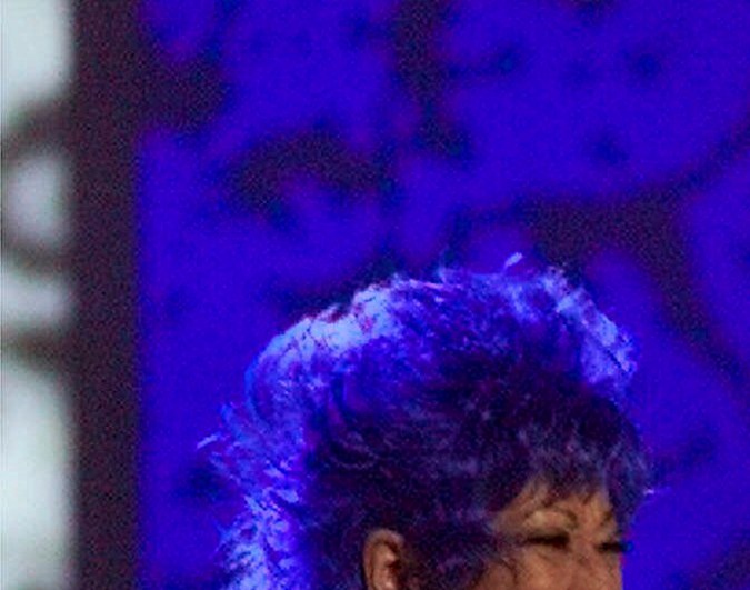 Celia Cruz, Ricky Martin y Gloria Estefan juntos en el escenario de los Latin Grammy 2000.