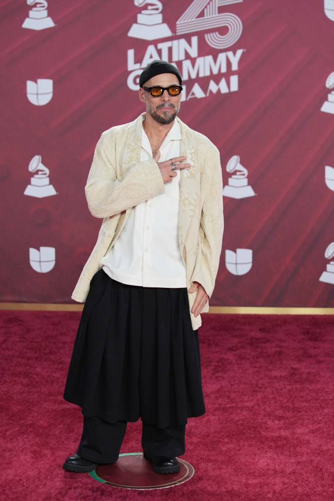 Marcio Arante en la alfombra roja de los Latin Grammy 2024.