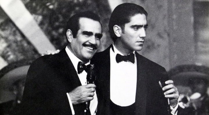 Fotos entrañables de Alejandro Fernández junto a Vicente Fernández.