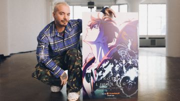 J Balvin en la promoción de Solo Leveling