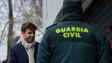 Piqué llega a la Audiencia Nacional.