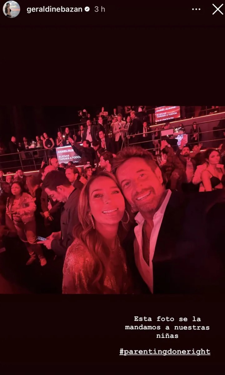 Gabriel Soto y Geraldine Bazán en Instagram.